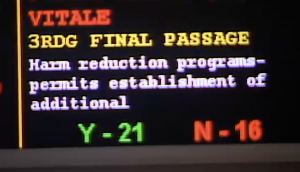 Harm Reduction 5 Harm Reduction Expansion BIll Vote Count Senate